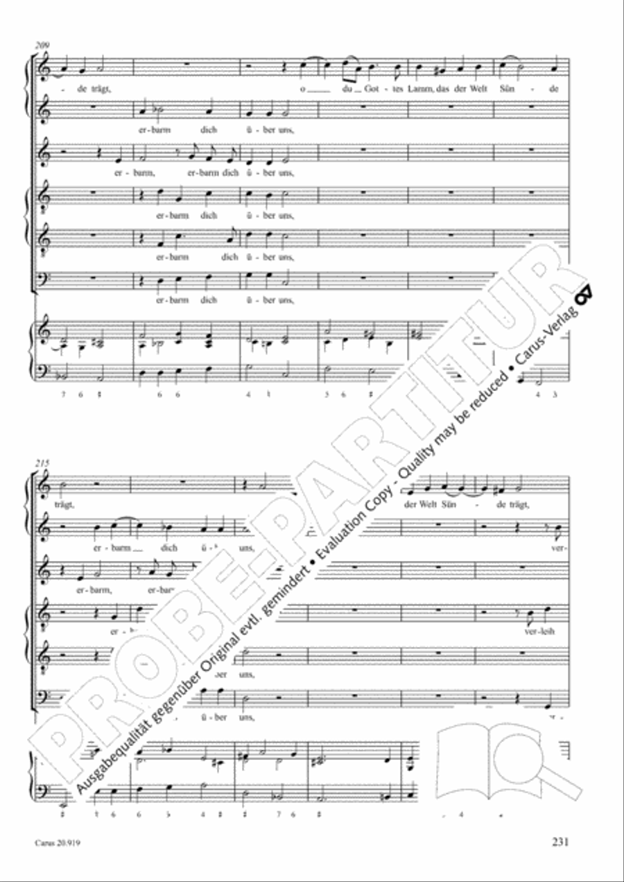 Opera varia I. Works with 1-7 parts (Complete edition, vol. 19) [Werke mit 1-7 obligaten Stimmen] Score scores gallery preview page 288