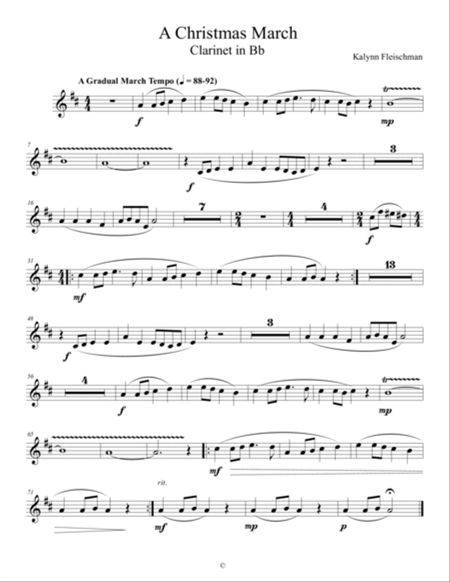 A Christmas March - Parts Full Orchestra scores gallery preview page 4