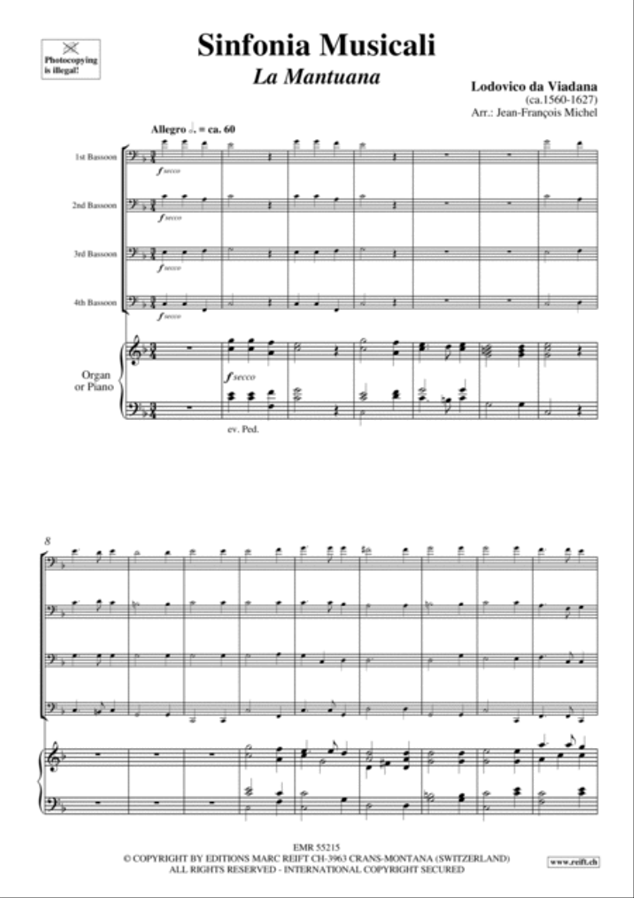 Sinfonia Musicali Bassoon Quartet scores gallery preview page 3