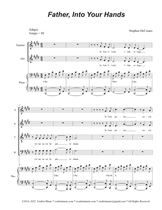 Father, Into Your Hands (SATB)