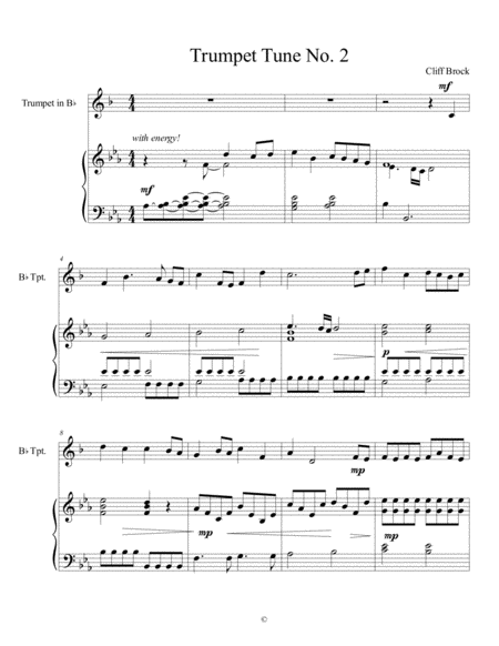 Trumpet Tune No. 2 (C. Brock) image number null