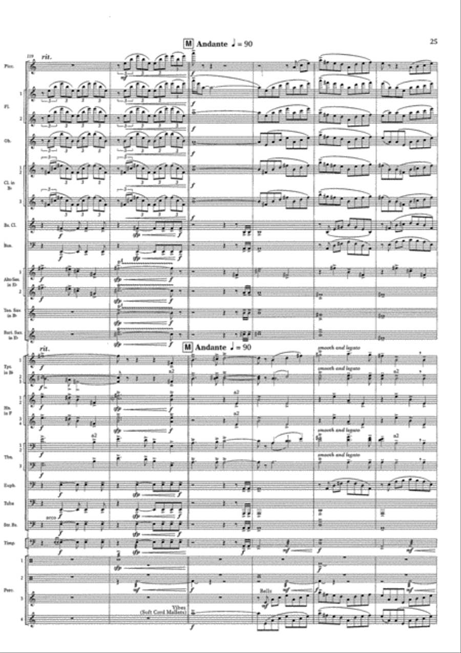 Cry of the Last Unicorn Concert Band scores gallery preview page 25