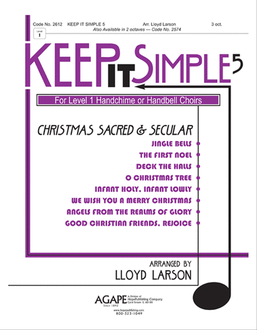 Keep It Simple 5 (Christmas Sacred and Secular) 3-Octaves scores gallery preview page 1