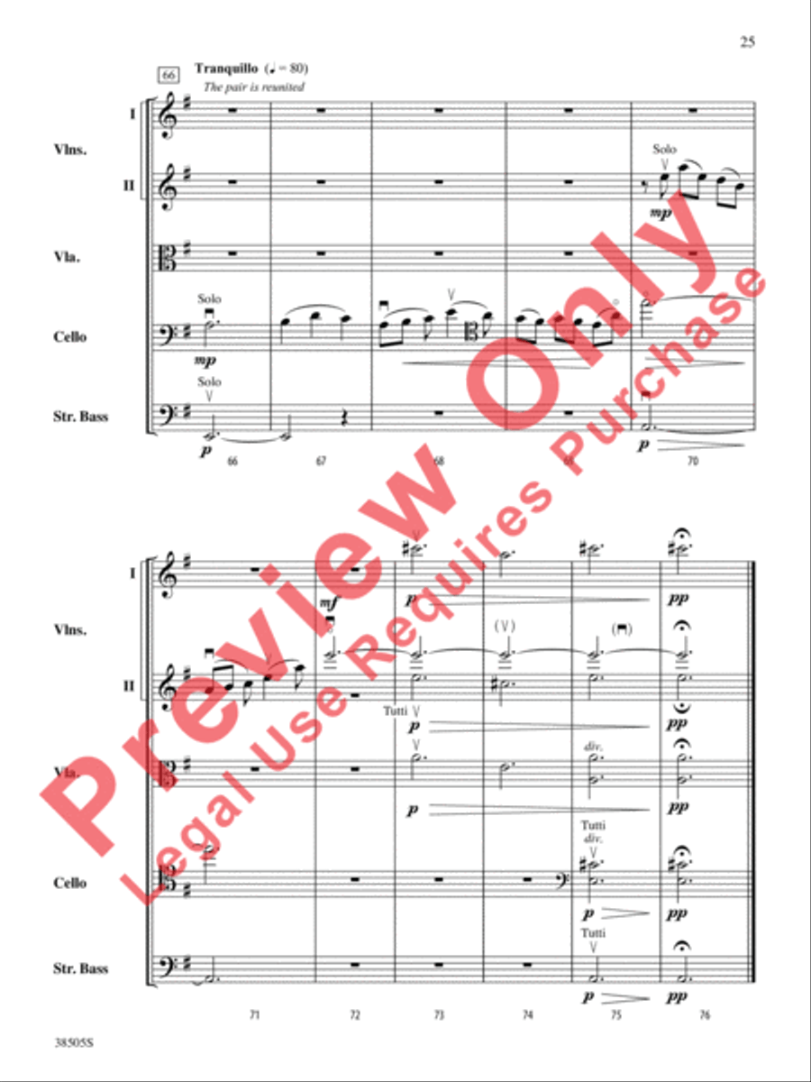 A Wisconsin Tableau String Orchestra scores gallery preview page 26