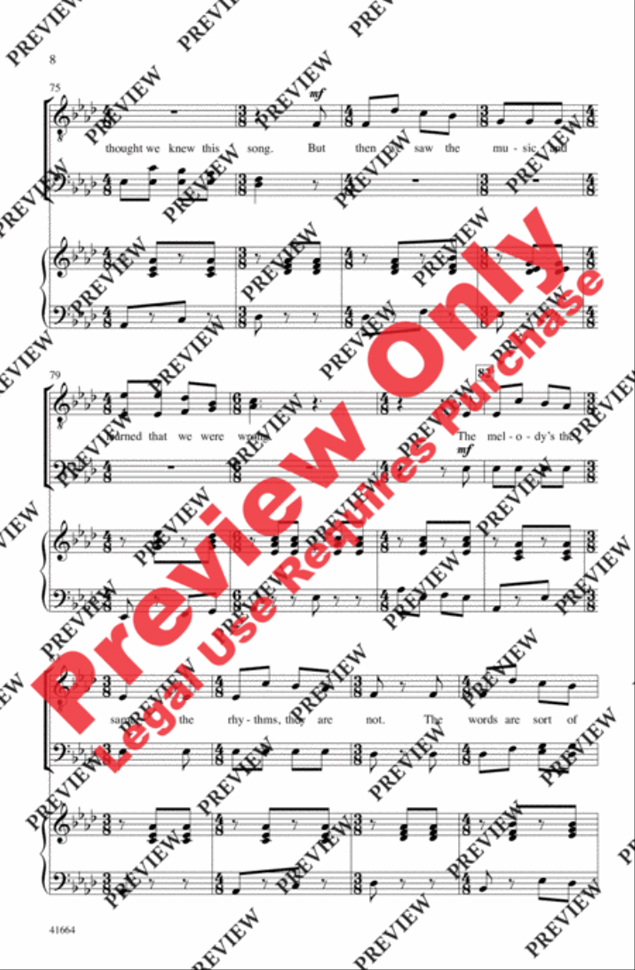 Jingle Bells (Sort Of) Men's Choir scores gallery preview page 8