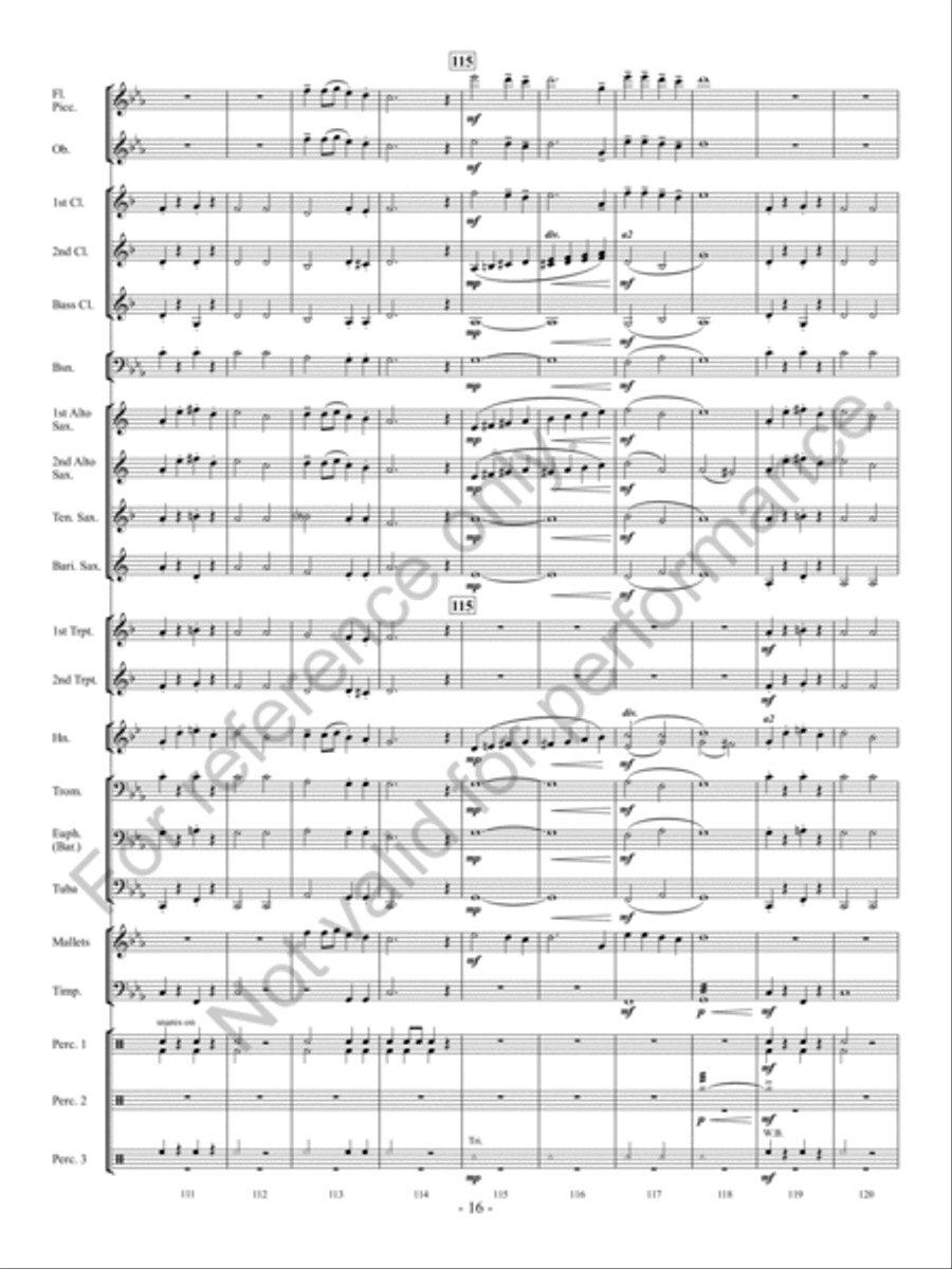 Christmas Long Ago Concert Band scores gallery preview page 17