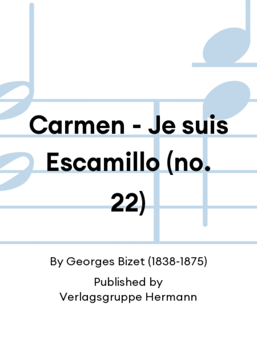 Carmen - Je suis Escamillo (no. 22) Orchestra scores gallery preview page 1