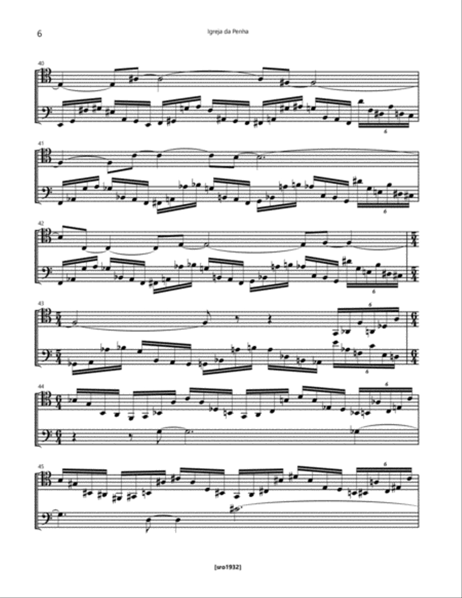 Igreja da Penha Set of Parts scores gallery preview page 6