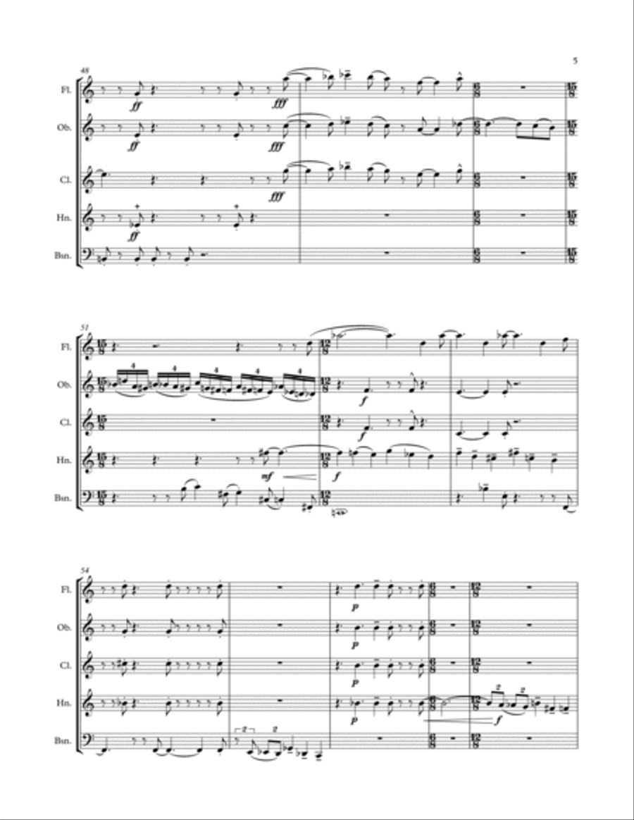 Times Square Shuffle for woodwind quintet image number null