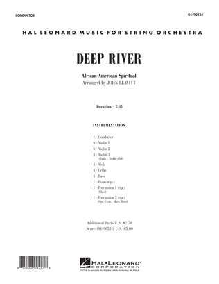 Book cover for Deep River - Full Score