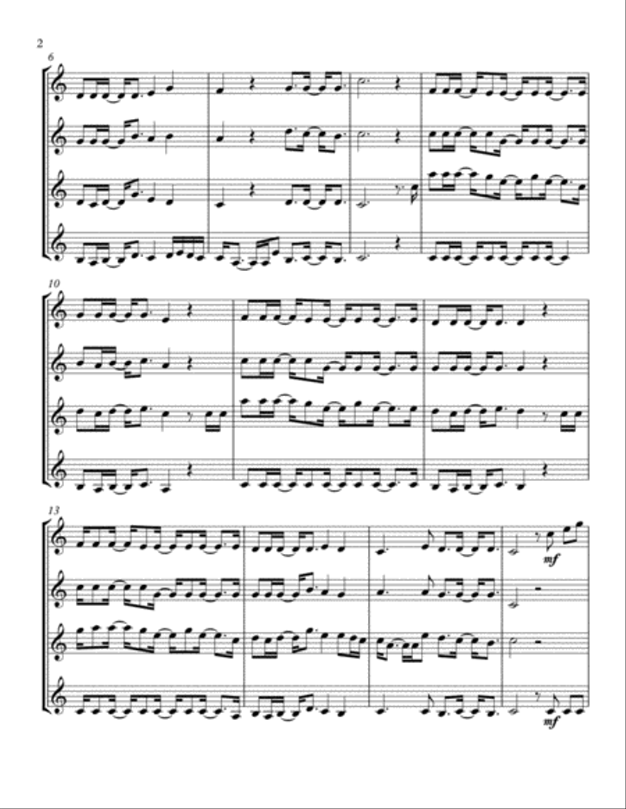 That's Christmas to Me Woodwind Quartet scores gallery preview page 3