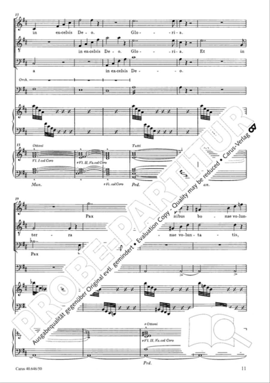 Mass in A major STB scores gallery preview page 13
