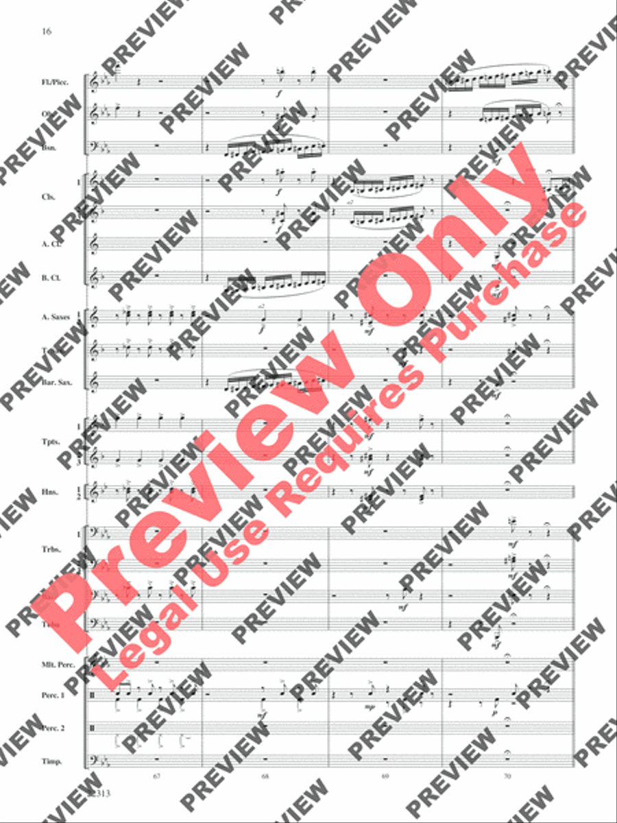 In the Center Ring In the Center Ring Concert Band scores gallery preview page 17