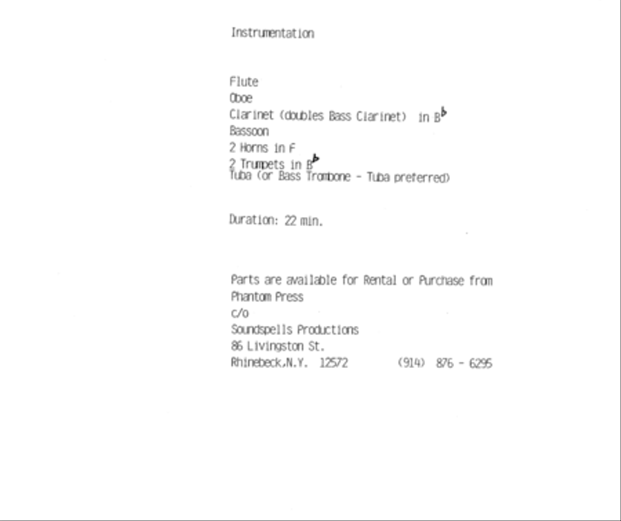 [Roseman] Double Quintet for Woodwinds and Brass Woodwind Quintet scores gallery preview page 4