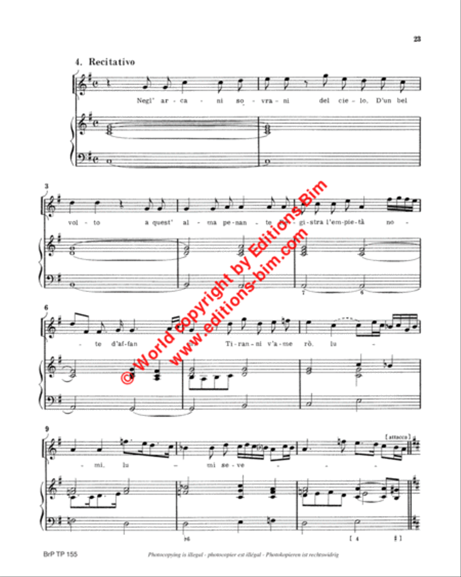 All'armi, pensieri Soprano Voice scores gallery preview page 12