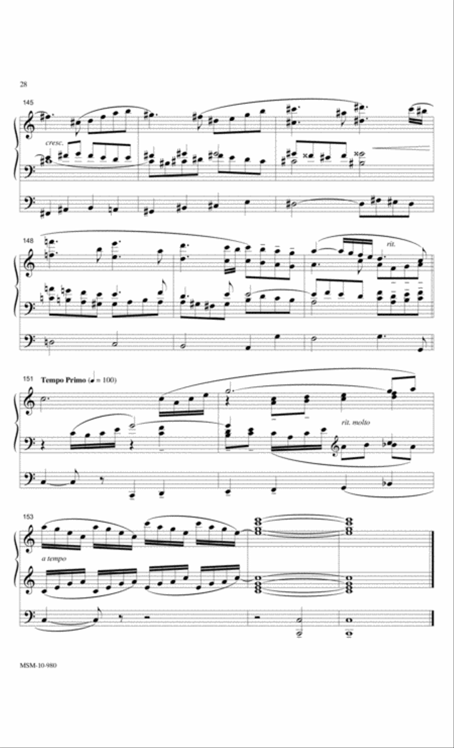Sonata Breve Organ scores gallery preview page 12