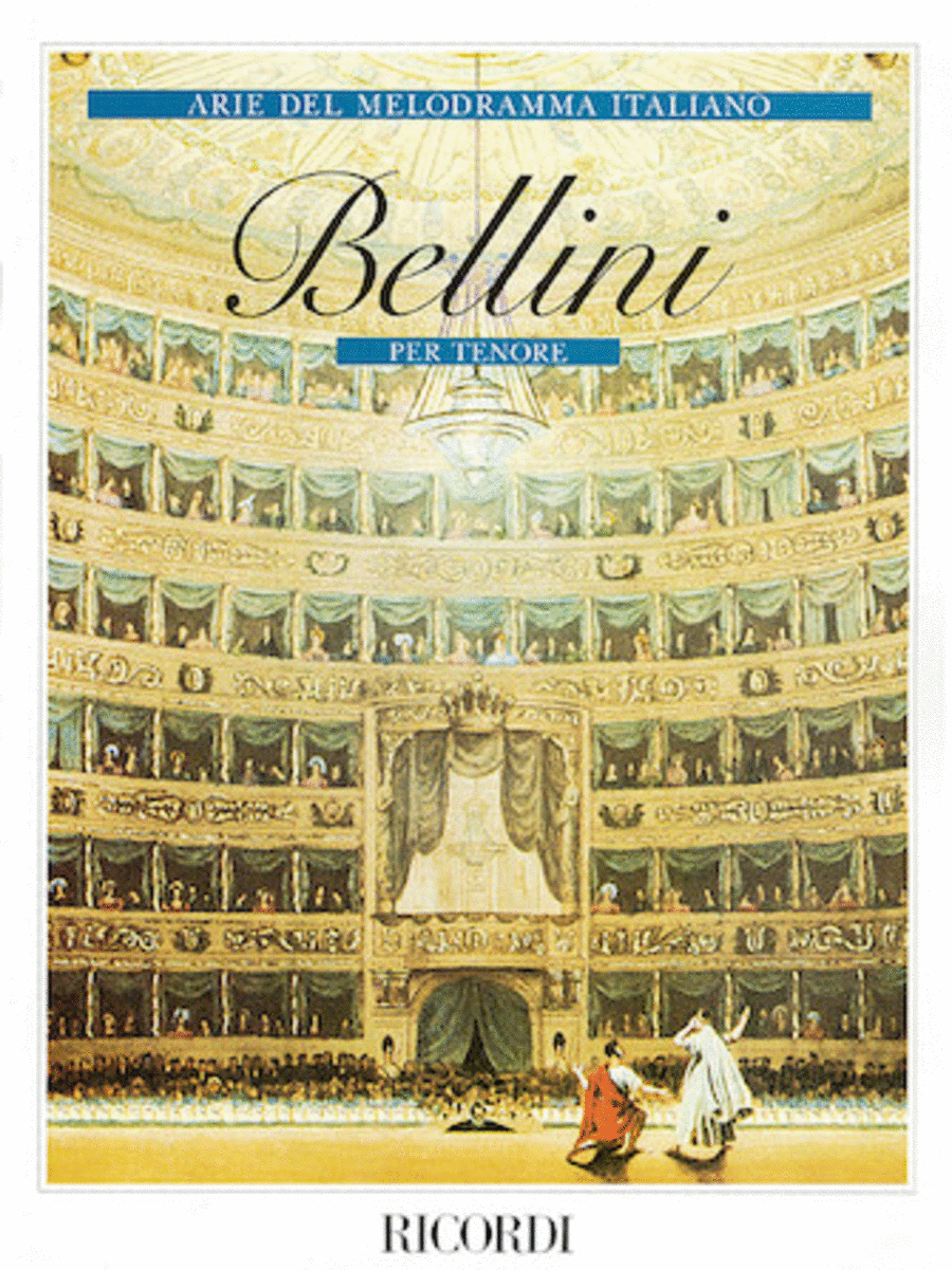 Arie del Melodramma Italiano per Tenore by Vincenzo Bellini Voice Solo - Sheet Music