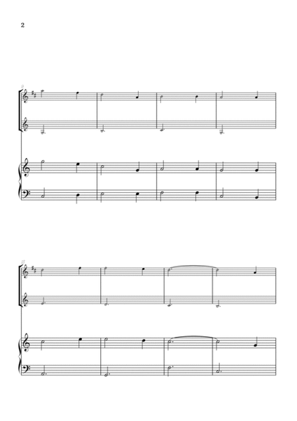 Amazing Grace • super easy trumpet and french horn sheet music with piano accompaniment image number null