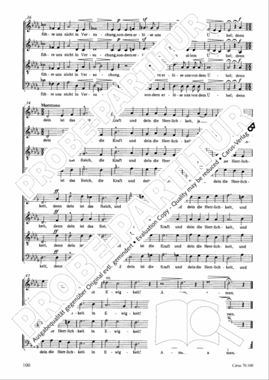 Geistliches Chorbuch der Romantik Choir scores gallery preview page 101