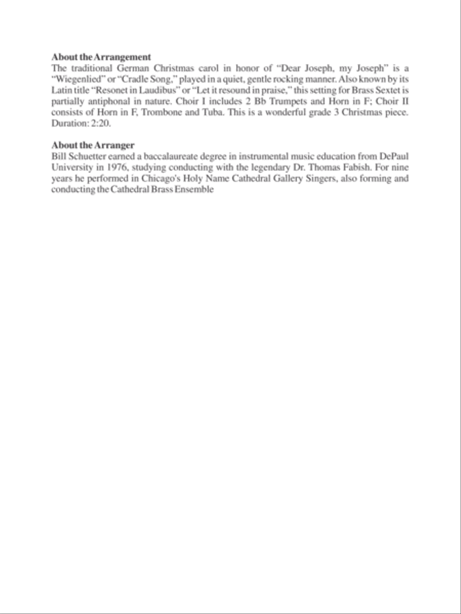 Joseph Lieber, Joseph Mein Chamber Music scores gallery preview page 2