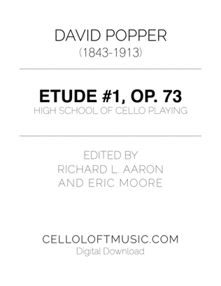 Popper (arr. Richard Aaron): Op. 73, Etude #1