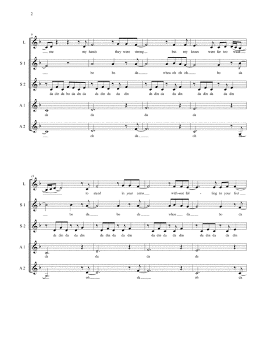 Set Fire To The Rain SSA scores gallery preview page 2