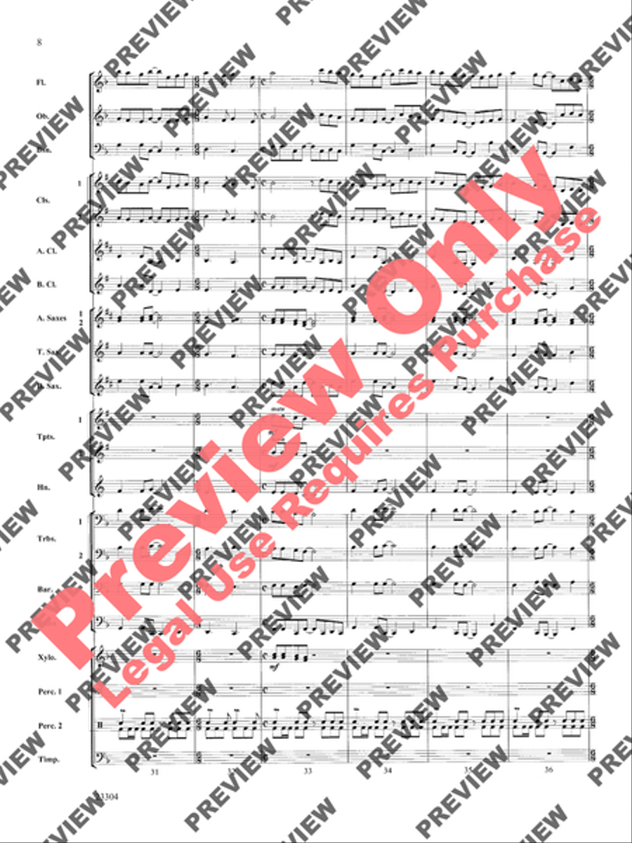 Ciudad de Festivales Concert Band scores gallery preview page 9
