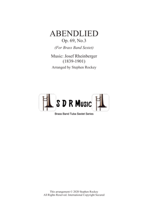 Book cover for Abendlied for Brass Band Tuba Sextet