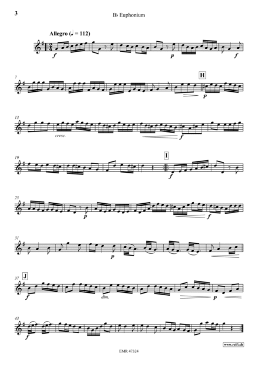 Concerto F Major Euphonium scores gallery preview page 4