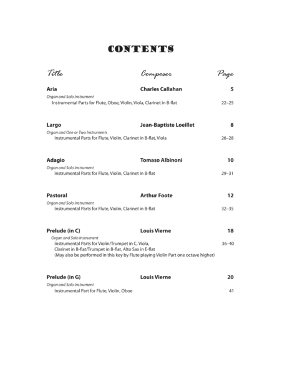 Organ Plus! Five Pieces for Organ + 1 or 2 Instruments, Volume 2 Organ scores gallery preview page 2