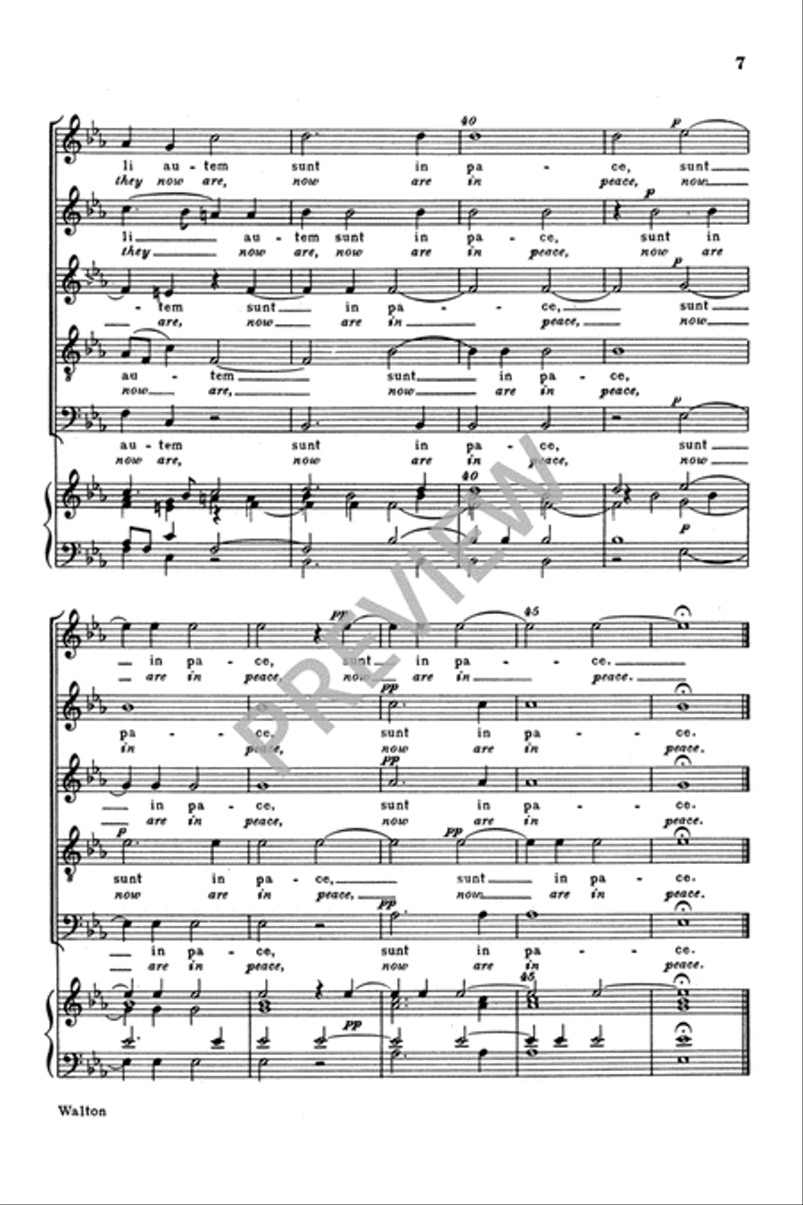 Justorum Animae (The Souls Of Righteous Men) SSATB scores gallery preview page 8