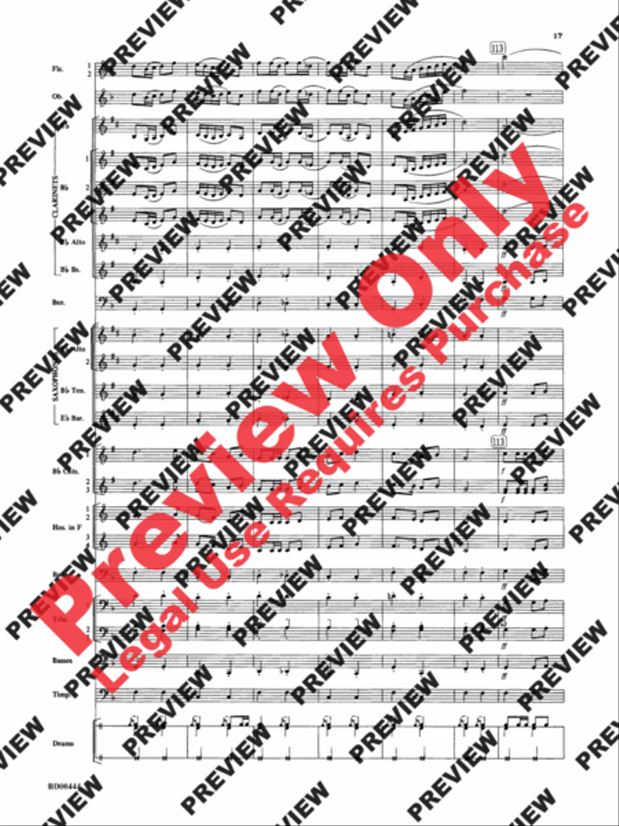 Lethbridge Overture Concert Band scores gallery preview page 18