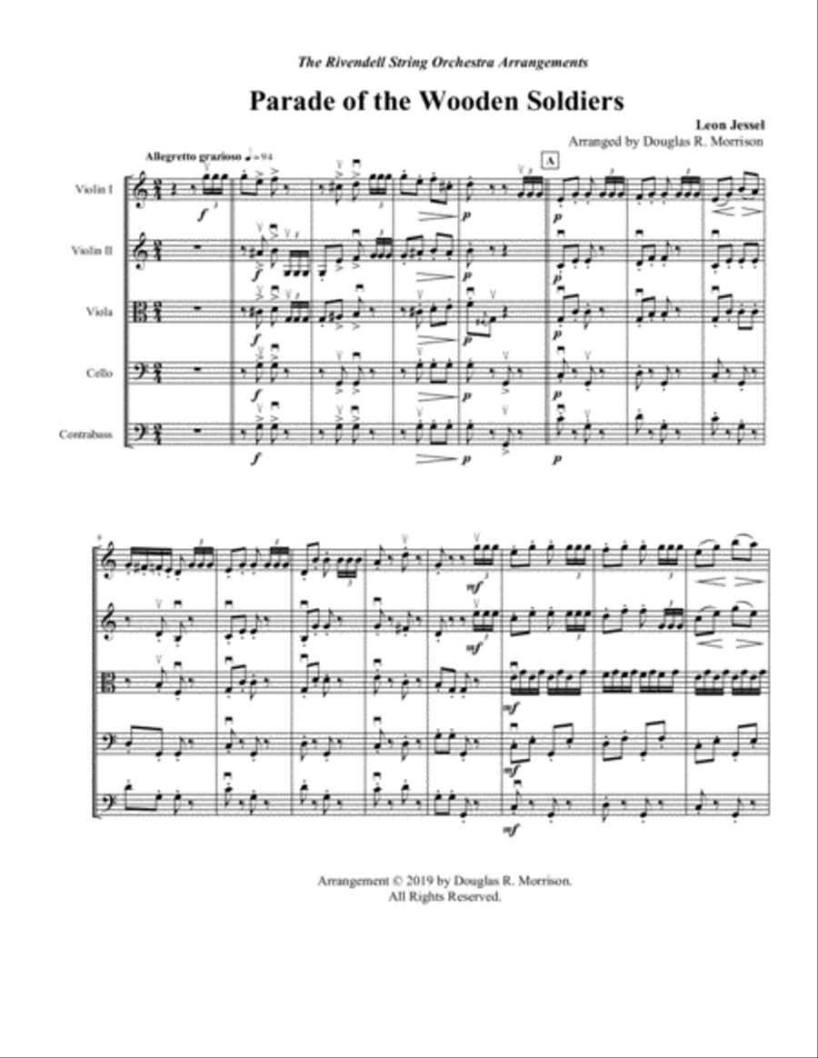 Parade of the Wooden Soldiers String Orchestra scores gallery preview page 2