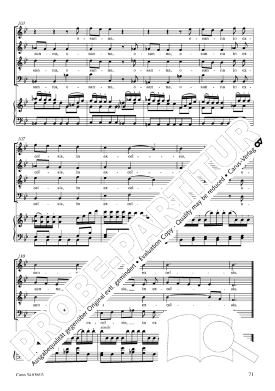 Requiem in B 4-Part scores gallery preview page 76