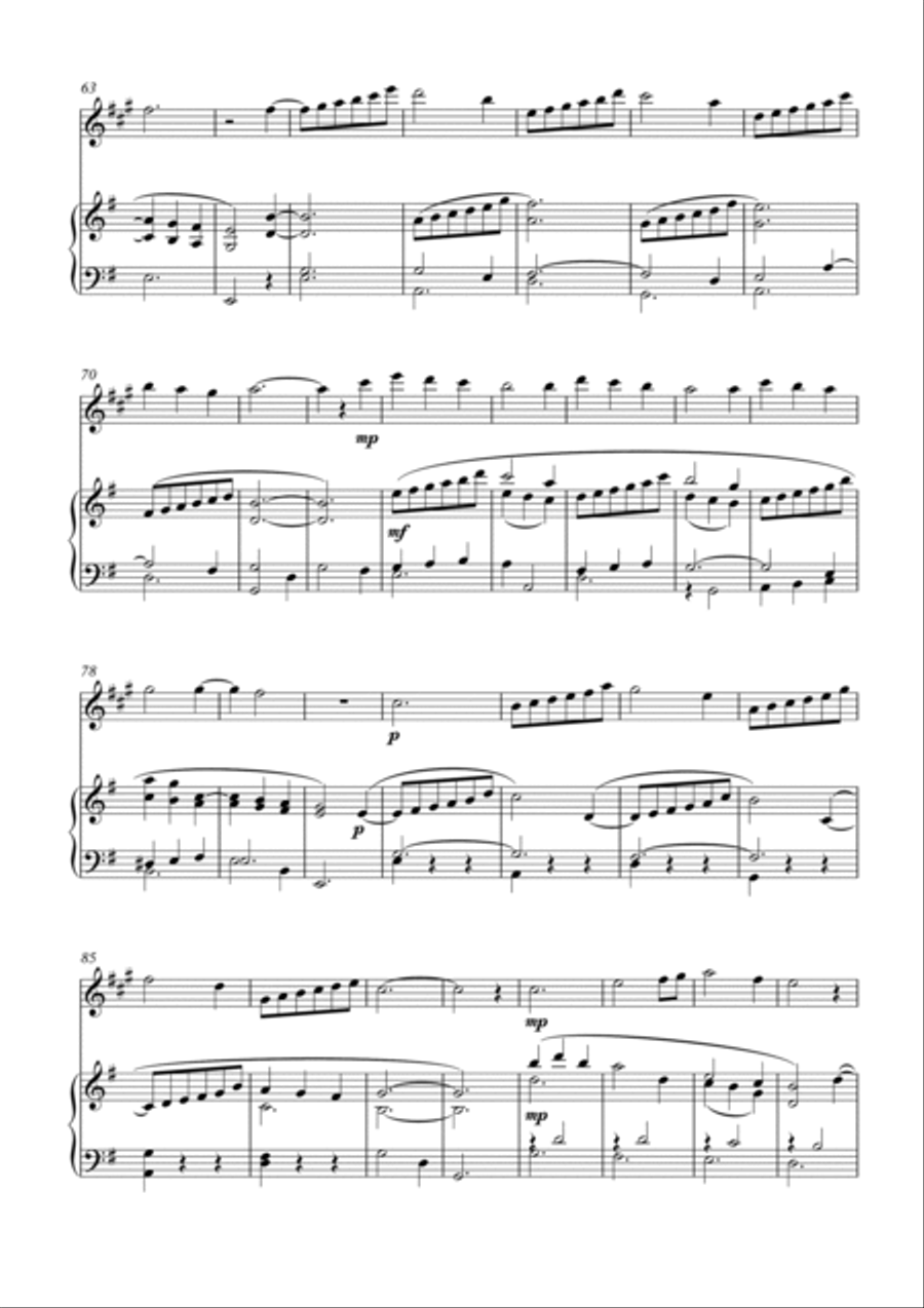 Heidi, for Clarinet and Piano by Simon Peberdy Clarinet Solo scores gallery preview page 5