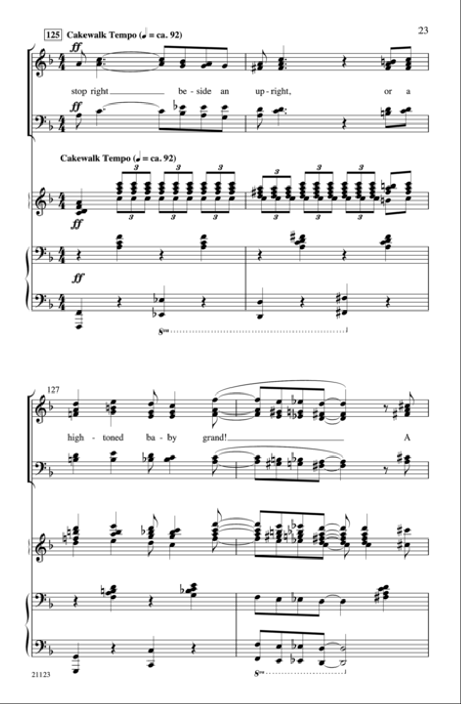 I Love a Piano 4-Part scores gallery preview page 47