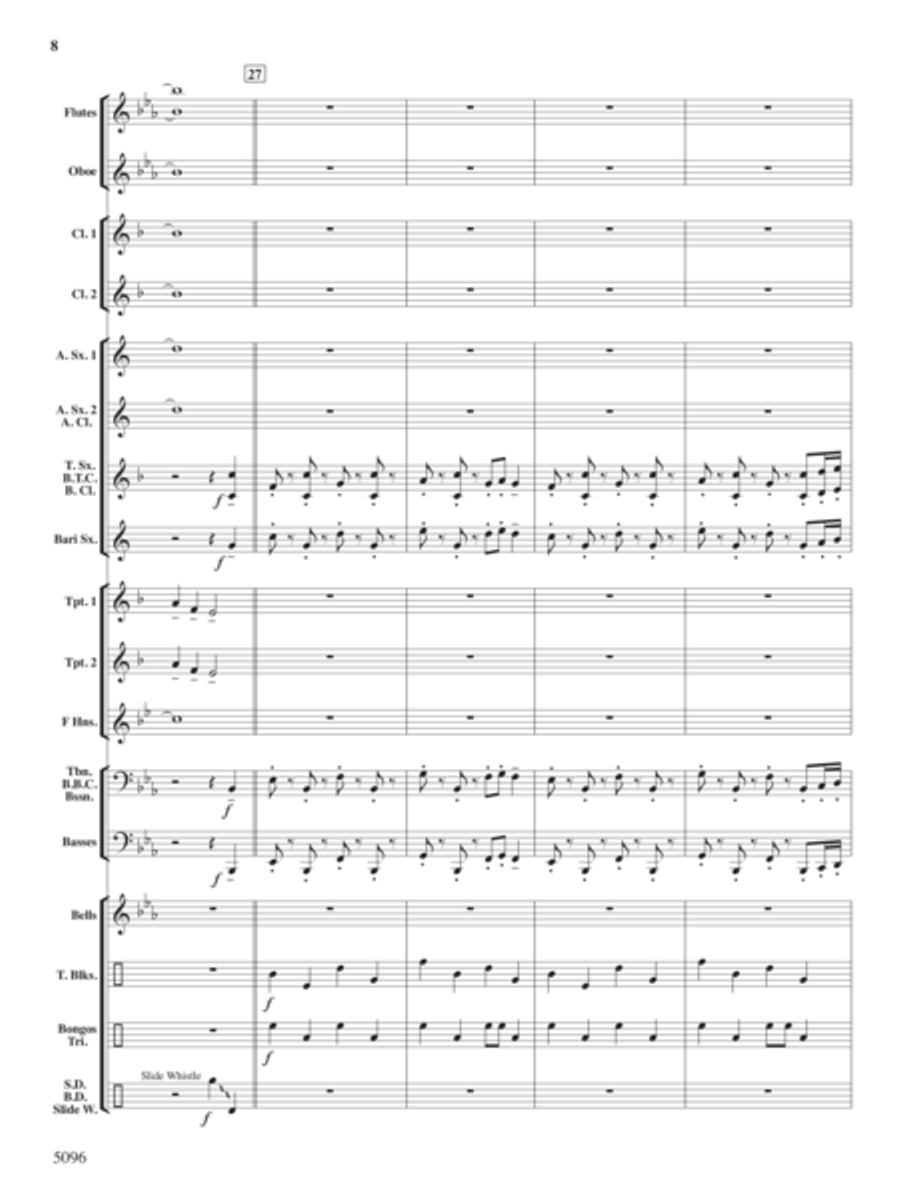 Portly Penguin Parade Portly Penguin Parade Concert Band scores gallery preview page 7