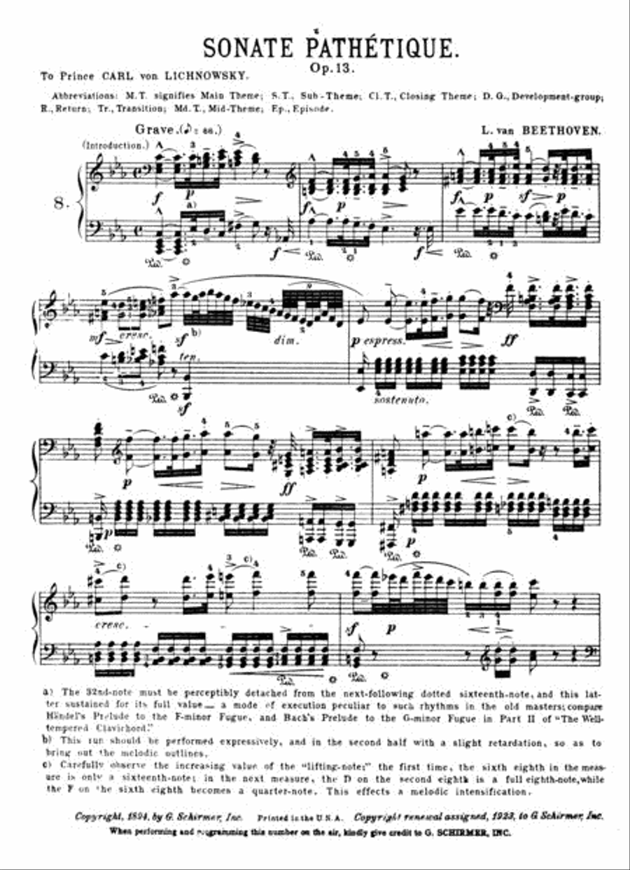 Sonata in C Minor, Op. 13 (“Pathetique”) Piano Solo scores gallery preview page 2