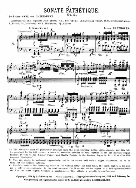 Sonata in C Minor, Op. 13 (“Pathetique”)