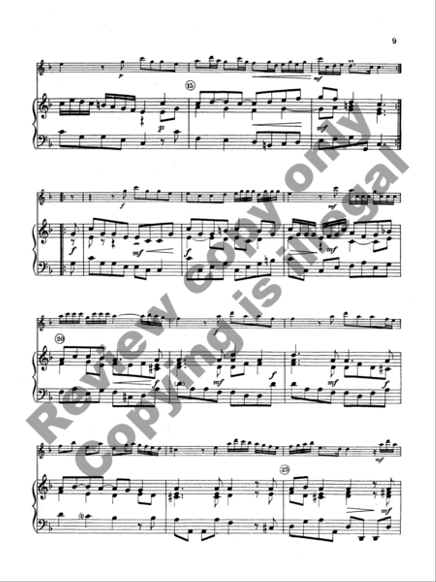 Sonata in F Major Sonata in F Major Flute Solo scores gallery preview page 5