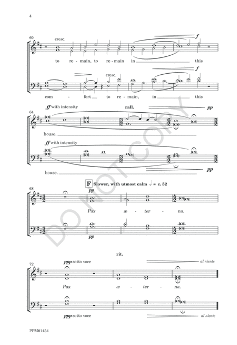 Eternal Peace - SATB 4-Part scores gallery preview page 7