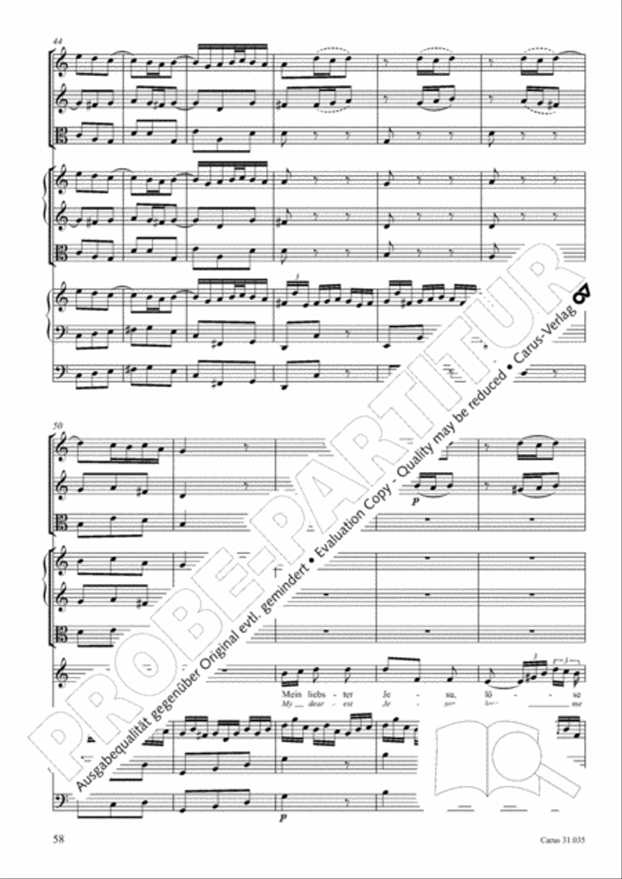 Soul and spirit are astounded (Geist und Seele wird verwirret) English Horn scores gallery preview page 59