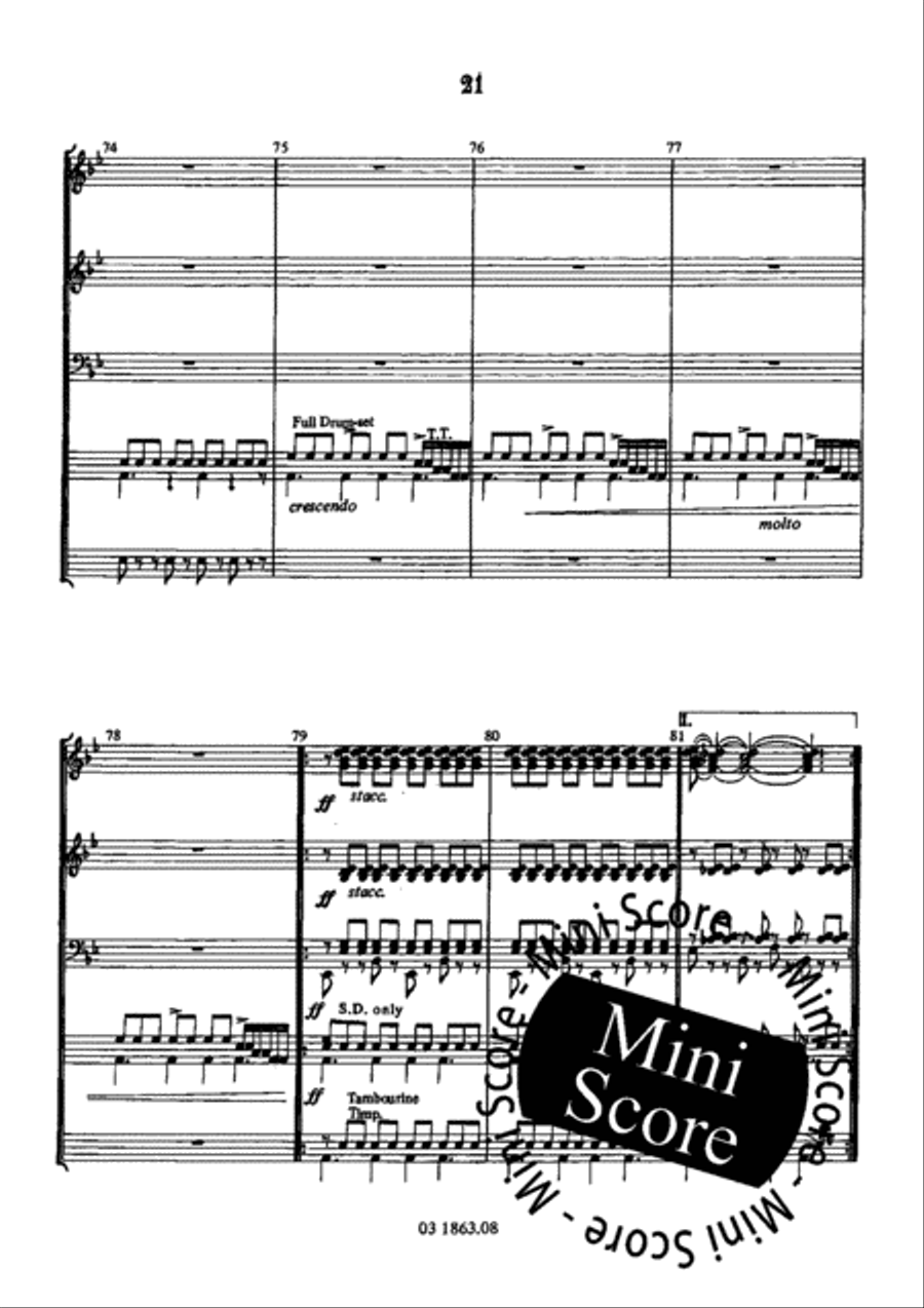 Four Characters Four Characters Concert Band scores gallery preview page 27