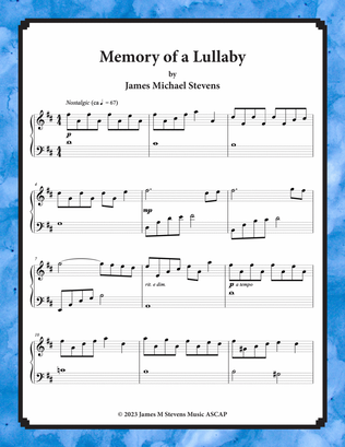 Book cover for Memory of a Lullaby