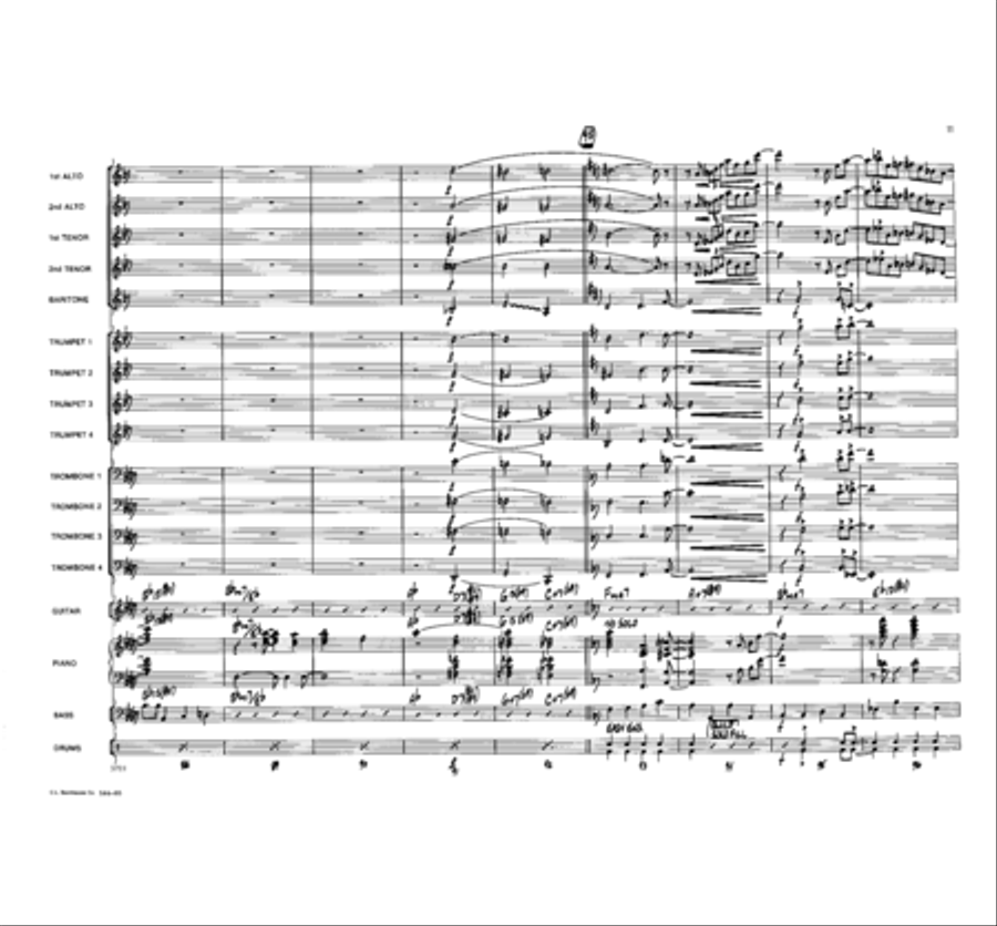 Travelin' Home Jazz Ensemble scores gallery preview page 12