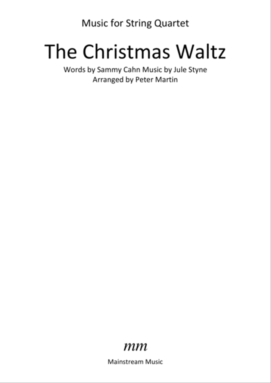 The Christmas Waltz String Quartet scores gallery preview page 2