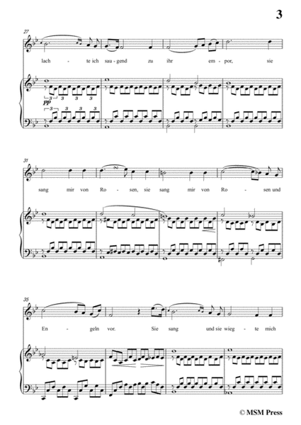 Schubert-Vor meiner Wiege,in b flat minor,Op.106,No.3,for Voice and Piano image number null