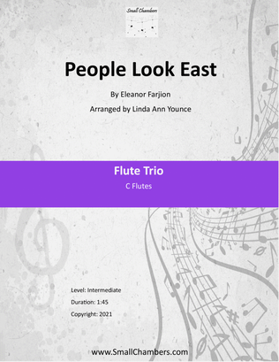 Book cover for People Look East for Flute Trio Arranged
