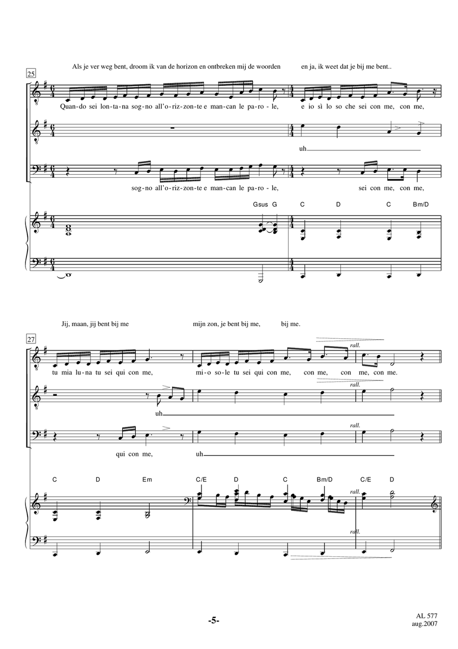 Con Te Partiro (Time To Say Goodbye) TTBB scores gallery preview page 5
