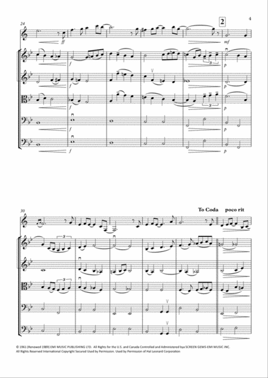 Stranger On The Shore String Orchestra scores gallery preview page 5